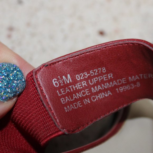 Worthington Red Leather Sandals Heels - Picture 7 of 13